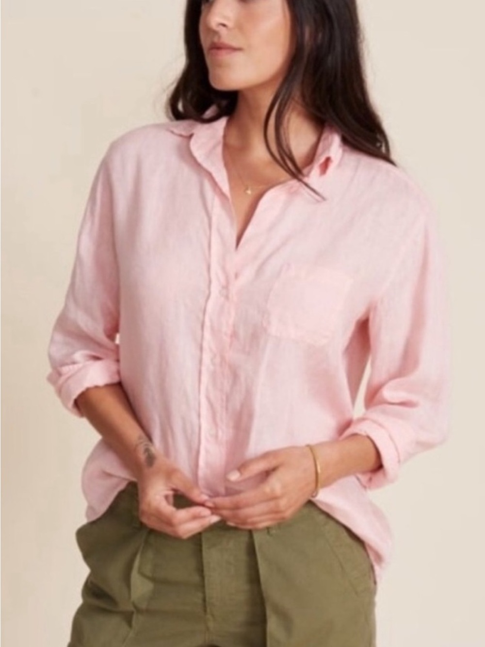 GRAYSON The Hero Button Down Shirt Frank & Eileen Pink Cotton XL 05 Long Sleeve